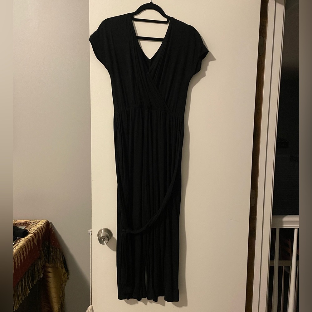 Latched mama v-neck nursing jumpsuit